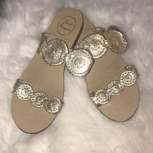 Platinum Jack Rogers Lauren Sandals